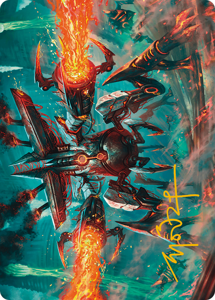 {A} Exterminator Magmarch Art Card (Gold-Stamped Signature) [Modern Horizons 3 Art Series][GS AMH3 033]