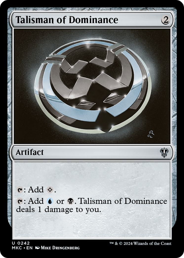 {C} Talisman of Dominance [Murders at Karlov Manor Commander][MKC 242] - Misty Mountain Games