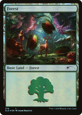 {B}[SLD 578] Forest (Predatory) (578) [Secret Lair Drop Promos]