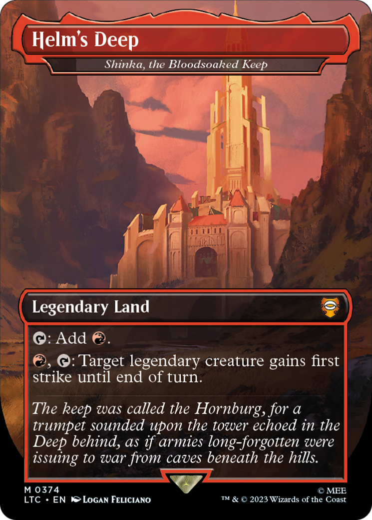 {R} Shinka, the Bloodsoaked Keep - Helm's Deep [The Lord of the Rings: Tales of Middle-Earth Commander][LTC 374]