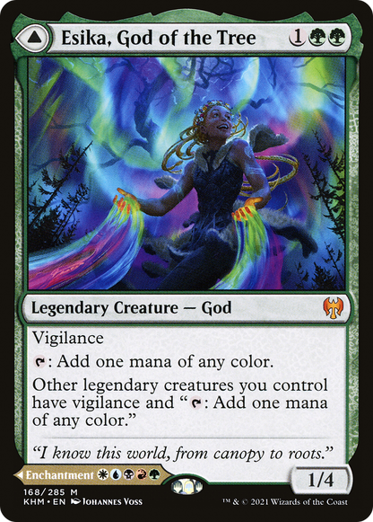 {R} Esika, God of the Tree // The Prismatic Bridge [Kaldheim][KHM 168]