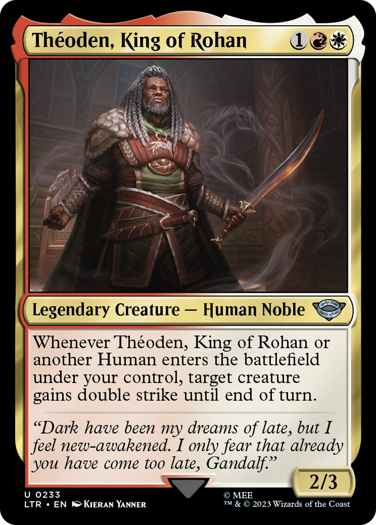 {C} Theoden, King of Rohan [The Lord of the Rings: Tales of Middle-Earth][LTR 233]