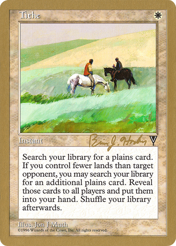 {R} Tithe (Brian Hacker) [World Championship Decks 1998][GB WC98 BH23A]
