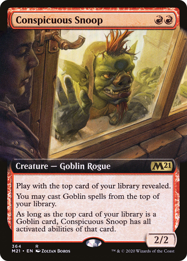 {R} Conspicuous Snoop (Extended Art) [Core Set 2021][M21 364]