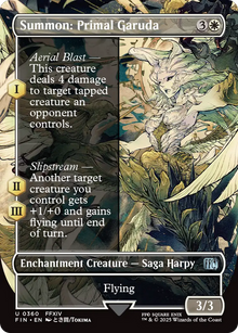 {@C} Summon: Primal Garuda (Borderless) [FIN 360] : (enchantment) (Borderless)
