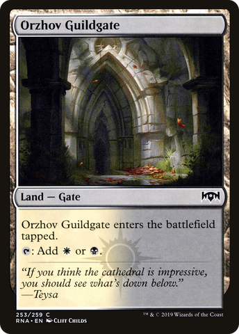 {C} Orzhov Guildgate (253/259) [Ravnica Allegiance][RNA 253]