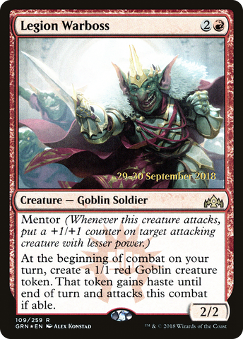{R} Legion Warboss [Guilds of Ravnica Prerelease Promos][PR GRN 109]