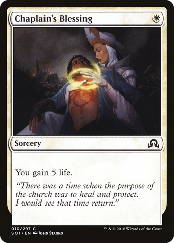 {C} Chaplain's Blessing [Shadows over Innistrad][SOI 010]