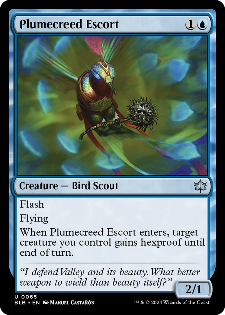 {@C} Plumecreed Escort [Bloomburrow][BLB 065]