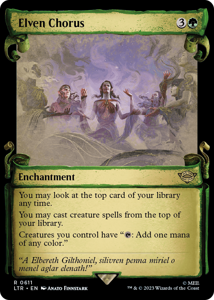 {R} Elven Chorus [The Lord of the Rings: Tales of Middle-Earth Showcase Scrolls][LTR 611]