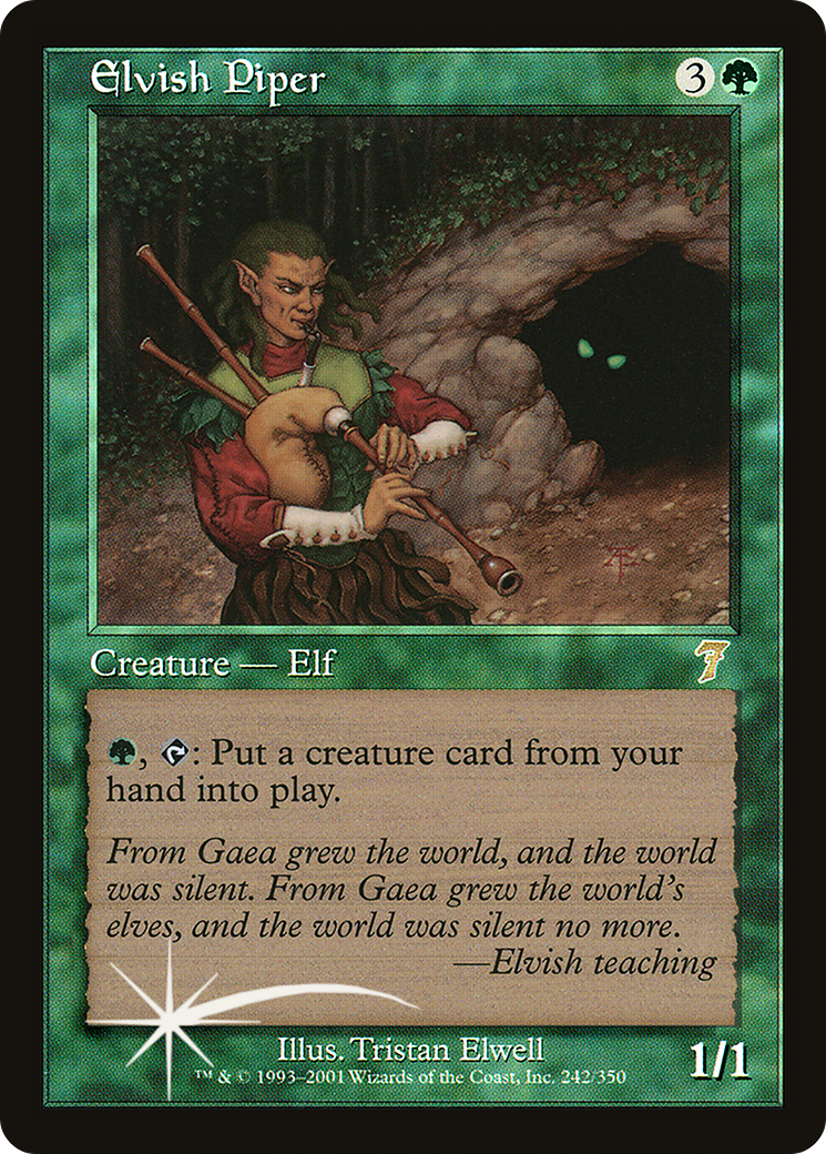 {R} Elvish Piper [Seventh Edition][7ED 242]