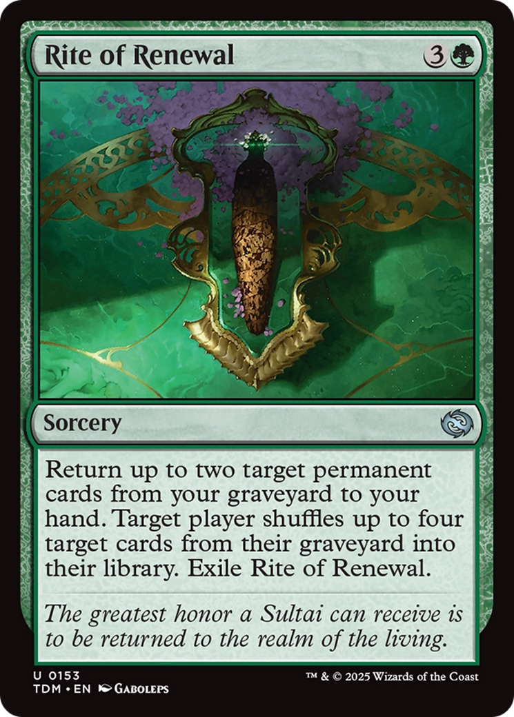 {@C} Rite of Renewal [Tarkir: Dragonstorm][TDM 153]