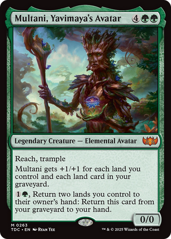 {R} Multani, Yavimaya's Avatar [Tarkir: Dragonstorm Commander][TDC 263]