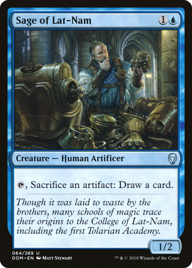 {C} Sage of Lat-Nam [Dominaria][DOM 064]