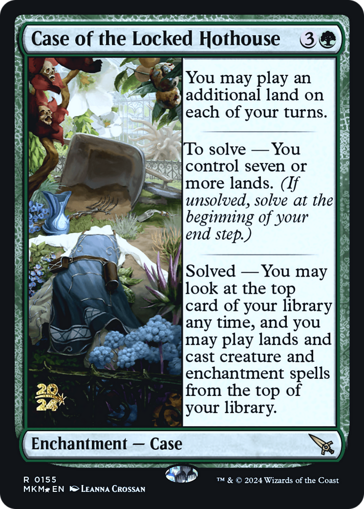 {R} Case of the Locked Hothouse [Murders at Karlov Manor Prerelease Promos][PR MKM 155]