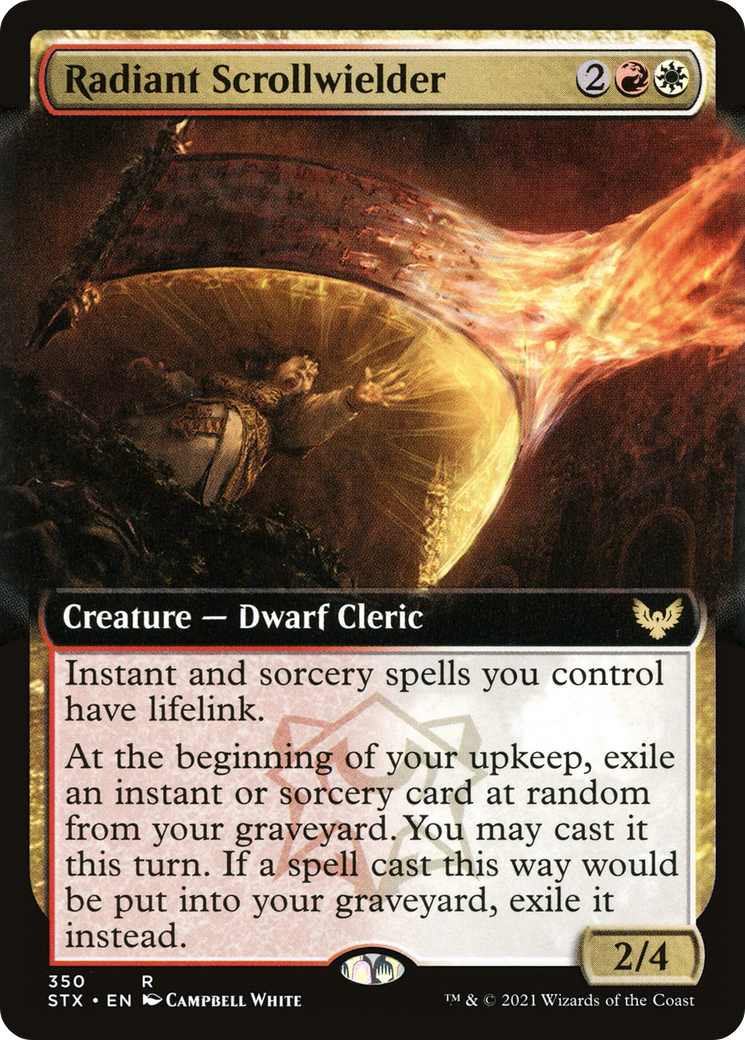 {R} Radiant Scrollwielder (Extended Art) [Strixhaven: School of Mages][STX 350]