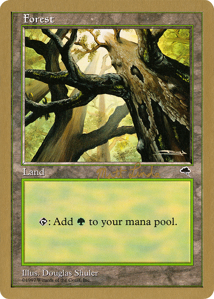 {B}[GB WC99 ML347A] Forest (ml347a) (Matt Linde) [World Championship Decks 1999]
