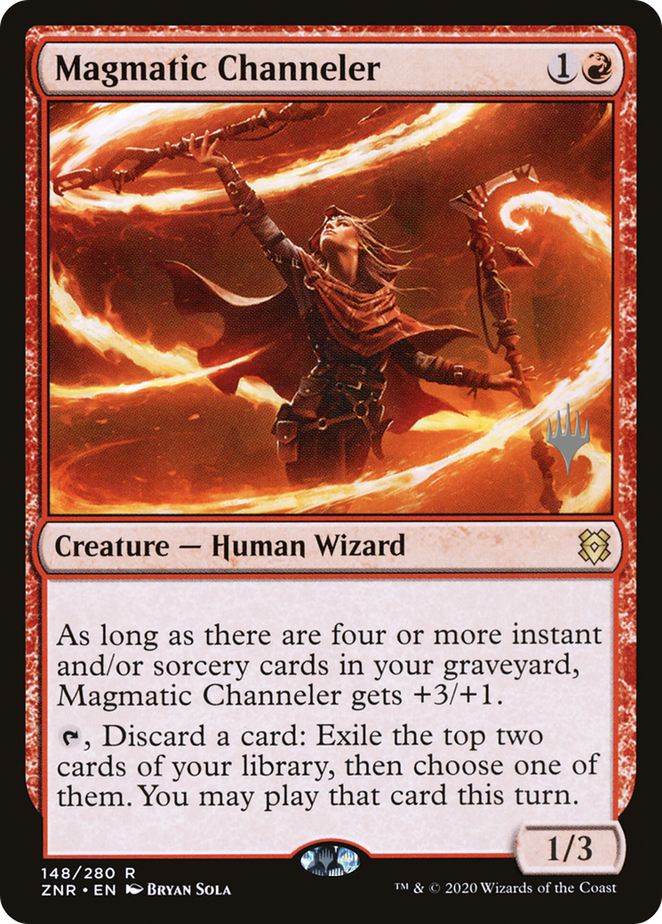 {R} Magmatic Channeler (Promo Pack) [Zendikar Rising Promos][PP ZNR 148]