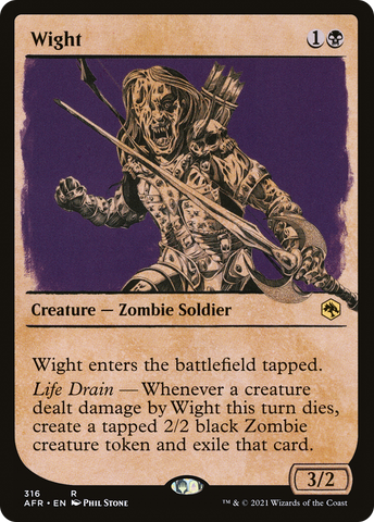 {R} Wight (Showcase) [Dungeons & Dragons: Adventures in the Forgotten Realms][AFR 316]