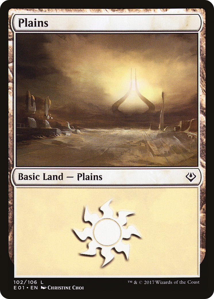{B}[E01 102] Plains (102) [Archenemy: Nicol Bolas]