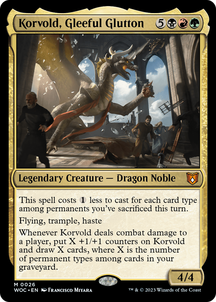 {R} Korvold, Gleeful Glutton [Wilds of Eldraine Commander][WOC 026]