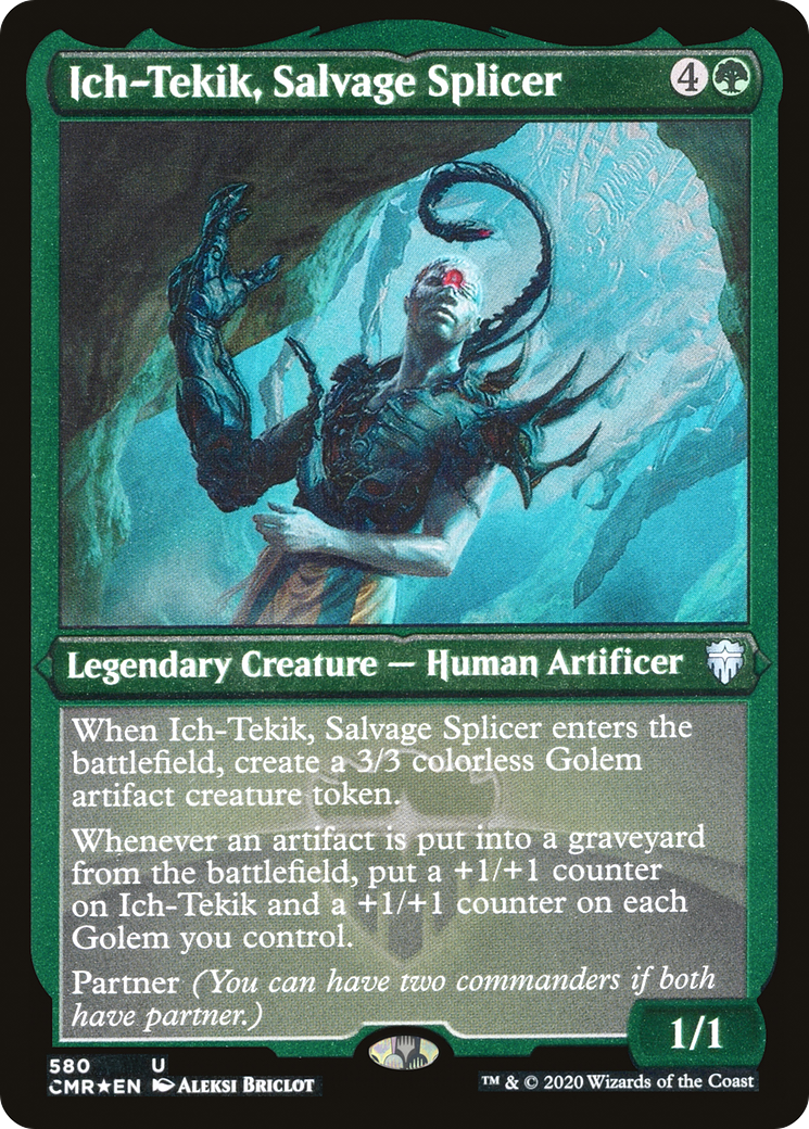 {C} Ich-Tekik, Salvage Splicer (Etched) [Commander Legends][CMR 580]