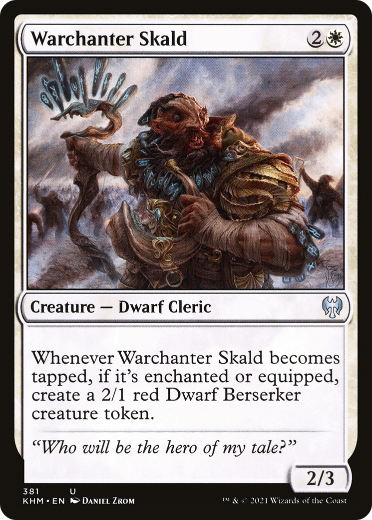 {C} Warchanter Skald [Kaldheim][KHM 381]