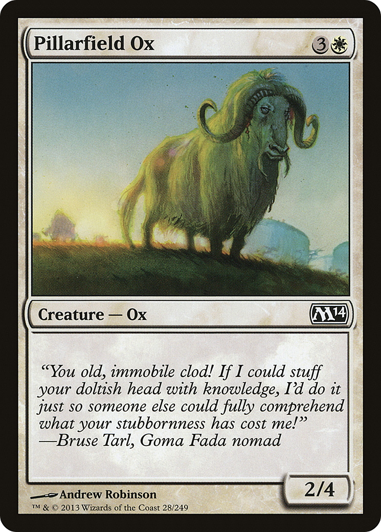 {C} Pillarfield Ox [Magic 2014][M14 028]