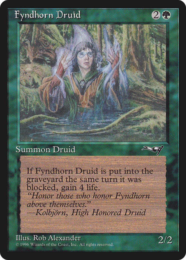 {C} Fyndhorn Druid (Flame Circle) [Alliances][ALL 90B]