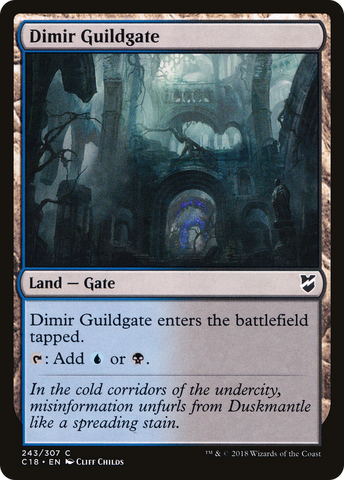{C} Dimir Guildgate [Commander 2018][C18 243]