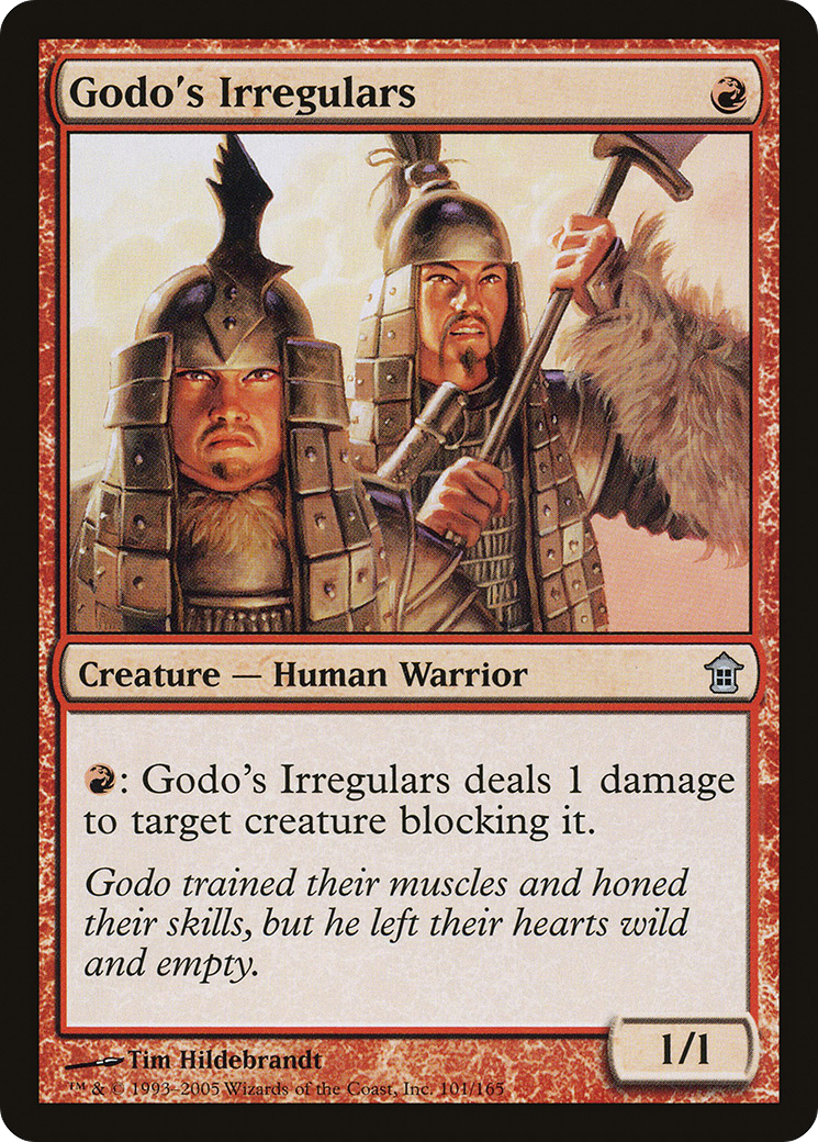 {C} Godo's Irregulars [Saviors of Kamigawa][SOK 101]