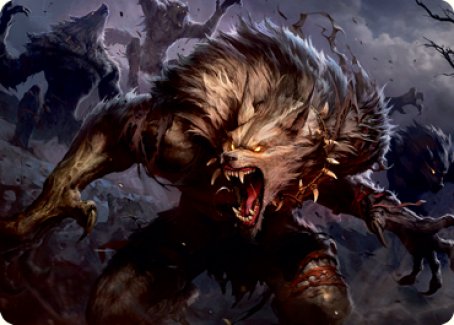 {A} Village Reavers Art Card [Innistrad: Midnight Hunt Art Series][AMID 045]