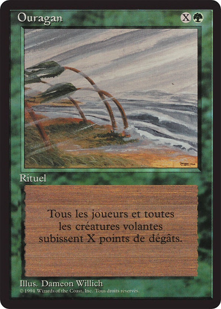 {F} Hurricane [Foreign Black Border][FBB 3ED 202]