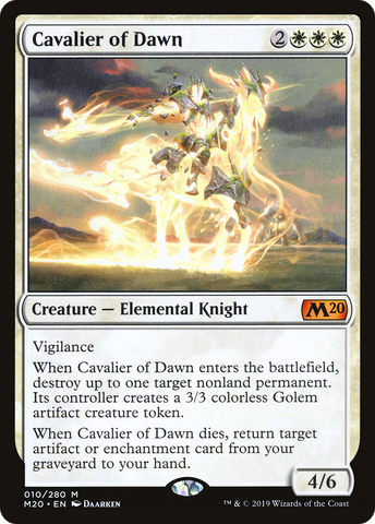 {R} Cavalier of Dawn [Core Set 2020][M20 010]