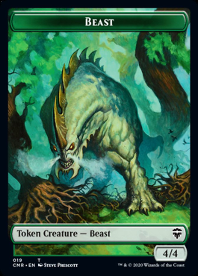 {T} Beast (18) // Beast Token (19) [Commander Legends Tokens][TCMR 018]