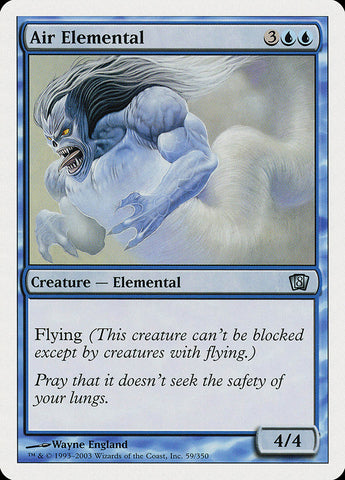 {C} Air Elemental [Eighth Edition][8ED 059]