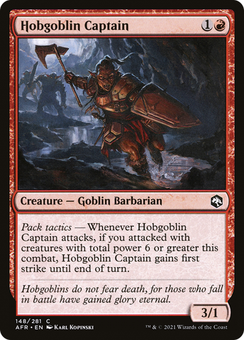 {C} Hobgoblin Captain [Dungeons & Dragons: Adventures in the Forgotten Realms][AFR 148]