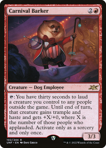 {R} Carnival Barker [Unfinity][UNF 102]