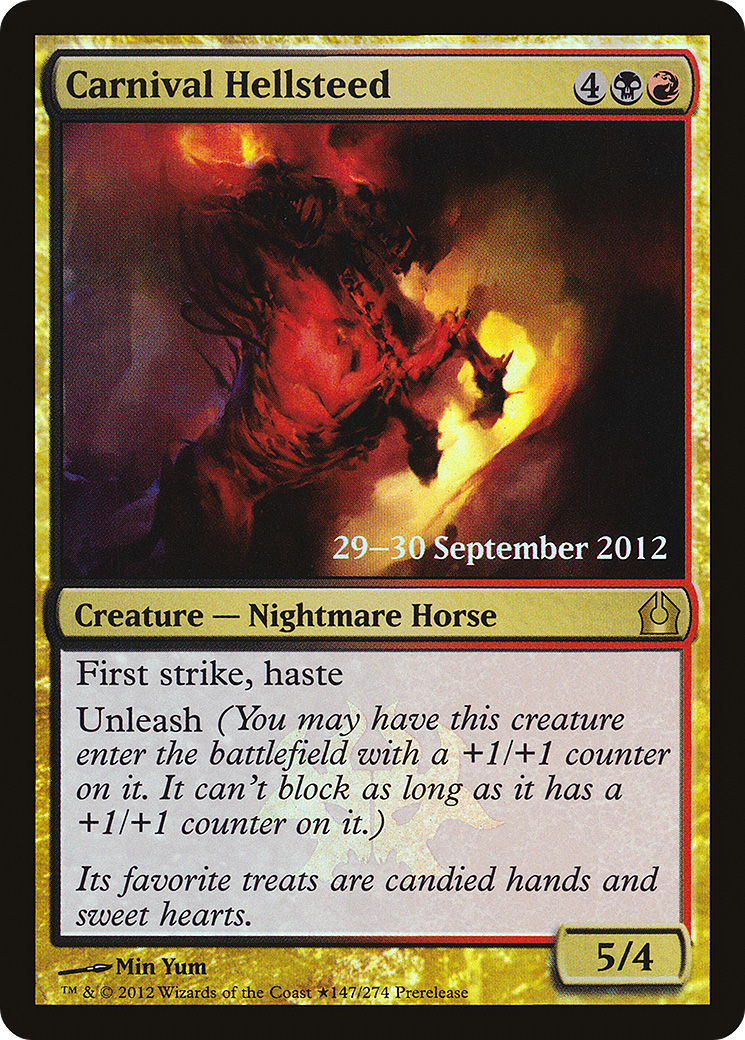 {R} Carnival Hellsteed [Return to Ravnica Prerelease Promos][PR RTR 147]