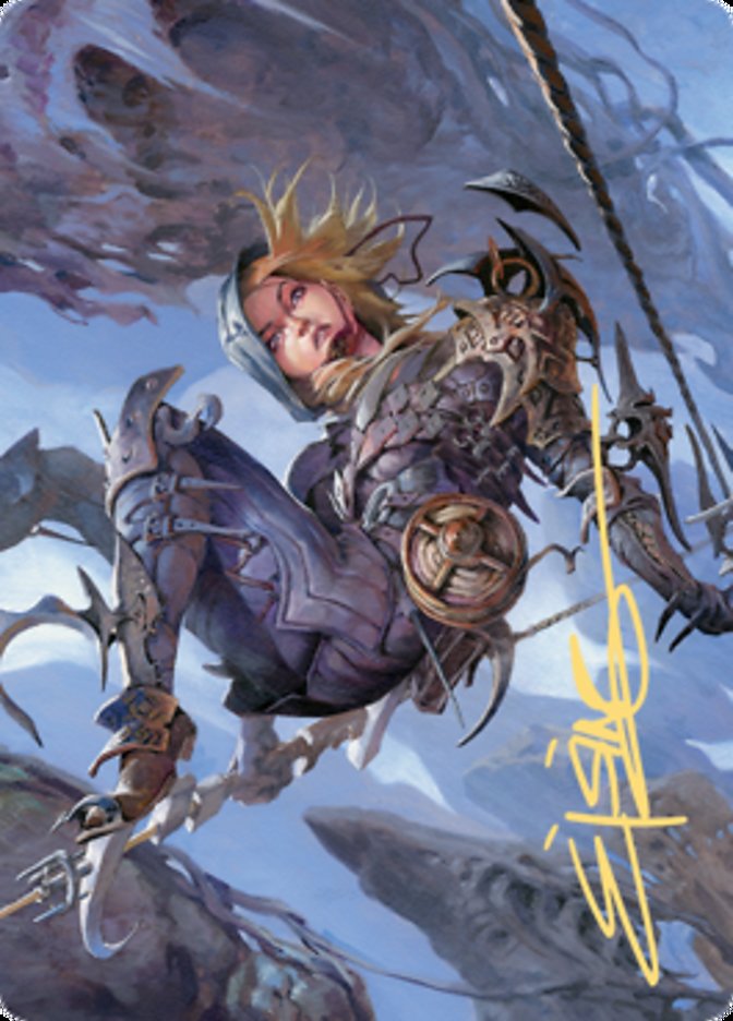 {A} Blackbloom Rogue Art Card (Gold-Stamped Signature) [Zendikar Rising Art Series][AZNR 053]