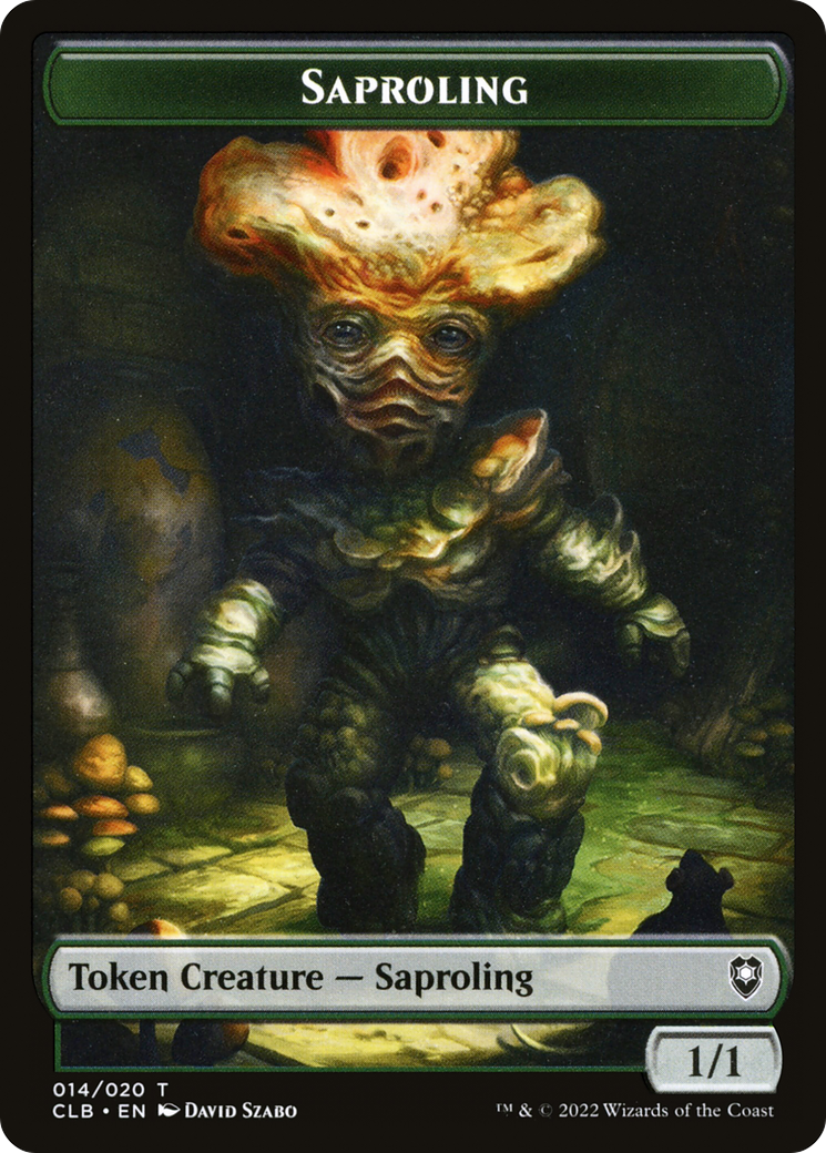 {T} Saproling Token [Commander Legends: Battle for Baldur's Gate Tokens][TCLB 014]