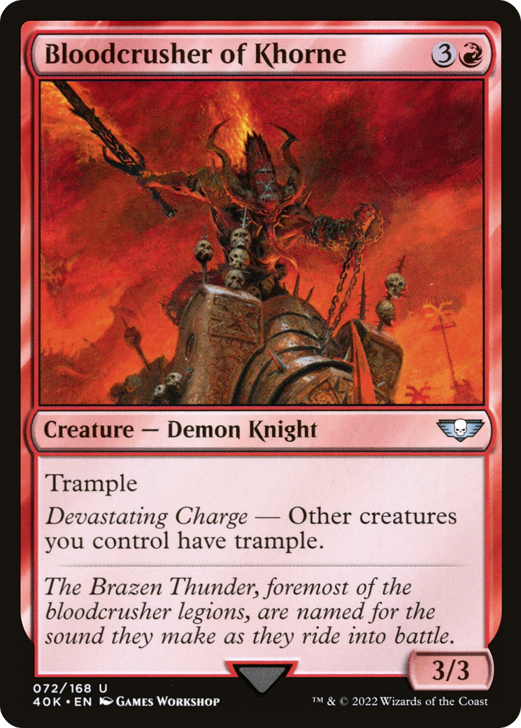 {C} Bloodcrusher of Khorne [Universes Beyond: Warhammer 40,000][40K 072]