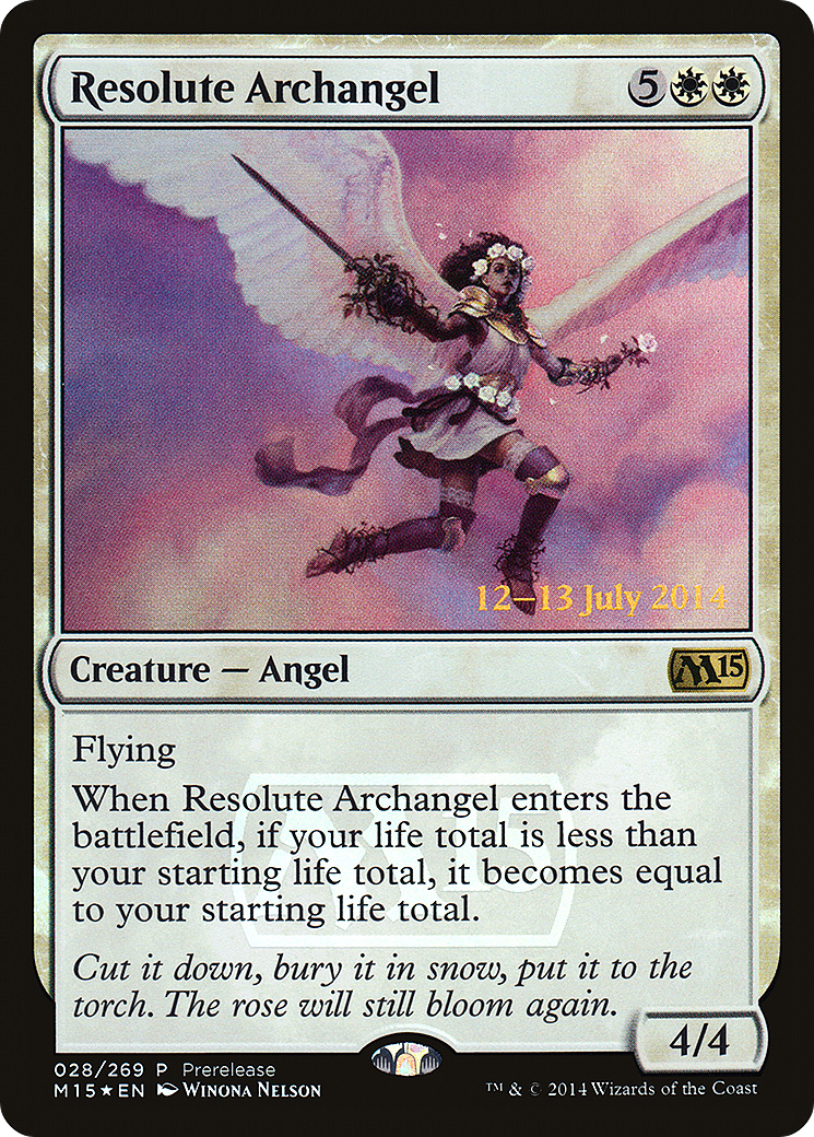 {R} Resolute Archangel [Magic 2015 Prerelease Promos][PR M15 028]