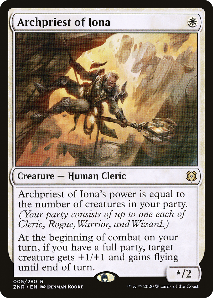 {R} Archpriest of Iona [Zendikar Rising][ZNR 005]