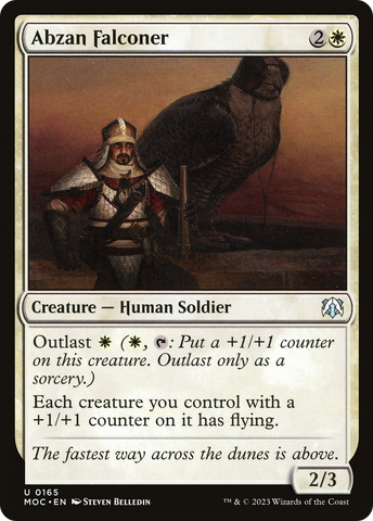 {C} Abzan Falconer [March of the Machine Commander][MOC 165]