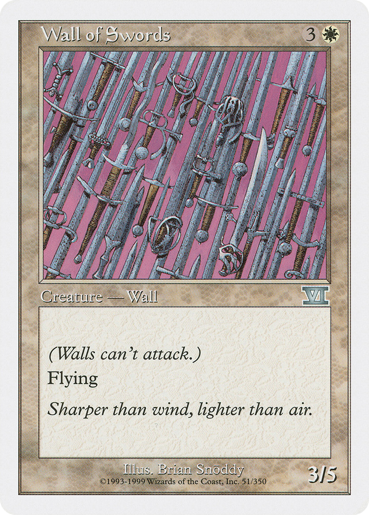 {C} Wall of Swords [Classic Sixth Edition][6ED 051]