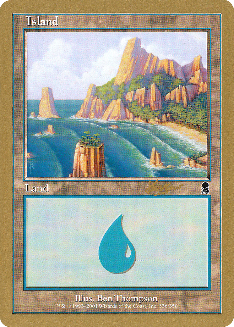 {B}[GB WC02 SHH336A] Island (shh336a) (Sim Han How) [World Championship Decks 2002]