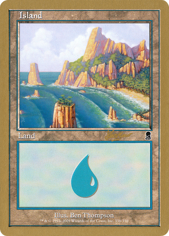 {B}[GB WC02 SHH336A] Island (shh336a) (Sim Han How) [World Championship Decks 2002]
