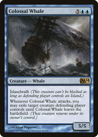 {R} Colossal Whale [Magic 2014][M14 048]
