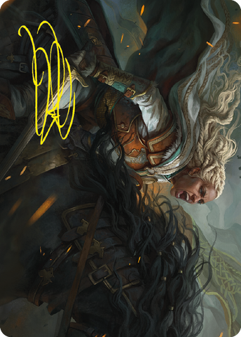 {A} Eowyn, Fearless Knight Art Card (Gold-Stamped Signature) [The Lord of the Rings: Tales of Middle-earth Art Series][GS ALTR 015]